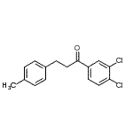 结构式 CAS# 898769-28-3, 1-(3,4-二氯苯基)-3-(4-甲基苯基)-1-丙酮