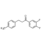结构式 CAS# 898769-37-4, 1-(3,4-二氟苯基)-3-(4-甲基苯基)-1-丙酮