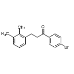 结构式 CAS# 898769-38-5, 1-(4-溴苯基)-3-(2,3-二甲基苯基)-1-丙酮