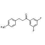 structure of CAS# 898769-40-9, 1-(3,5-Difluorophenyl)-3-(4-methylphenyl)-1-propanone;3',5'-difluoro-3-(4-methylphenyl)propiophenone