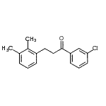 结构式 CAS# 898769-41-0, 1-(3-氯苯基)-3-(2,3-二甲基苯基)-1-丙酮