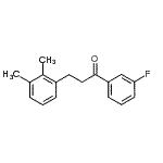 结构式 CAS# 898769-47-6, 3-(2,3-二甲基苯基)-1-(3-氟苯基)-1-丙酮