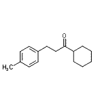 结构式 CAS# 898769-57-8, 1-环己基-3-(4-甲基苯基)-1-丙酮