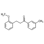 structure of CAS# 898769-61-4, 3-(2-Methoxyphenyl)-1-(3-methylphenyl)-1-propanone;3-(2-methoxyphenyl)-3'-methylpropiophenone