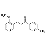 结构式 CAS# 898769-63-6, 3-(2-甲氧基苯基)-1-(4-甲基苯基)-1-丙酮