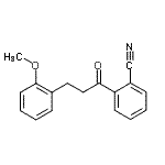 结构式 CAS# 898769-69-2, 2-[3-(2-甲氧基苯基)丙酰]苯甲腈
