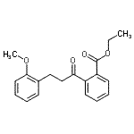 结构式 CAS# 898769-75-0, 乙基2-[3-(2-甲氧基苯基)丙酰]苯甲酸酯