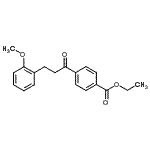结构式 CAS# 898769-79-4, 乙基4-[3-(2-甲氧基苯基)丙酰]苯甲酸酯