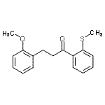 结构式 CAS# 898769-81-8, 3-(2-甲氧基苯基)-1-[2-(甲硫基)苯基]-1-丙酮