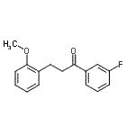 结构式 CAS# 898769-93-2, 1-(3-氟苯基)-3-(2-甲氧基苯基)-1-丙酮