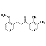 structure of CAS# 898769-97-6, 1-(2,3-Dimethylphenyl)-3-(2-methoxyphenyl)-1-propanone;2',3'-dimethyl-3-(2-methoxyphenyl)propiophenone