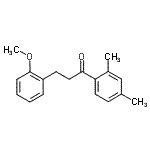 structure of CAS# 898769-99-8, 1-(2,4-Dimethylphenyl)-3-(2-methoxyphenyl)-1-propanone;2',4'-dimethyl-3-(2-methoxyphenyl)propiophenone