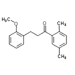 结构式 CAS# 898770-01-9, 1-(2,5-二甲基苯基)-3-(2-甲氧基苯基)-1-丙酮