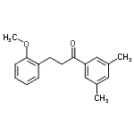 结构式 CAS# 898770-09-7, 1-(3,5-二甲基苯基)-3-(2-甲氧基苯基)-1-丙酮