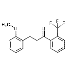 结构式 CAS# 898770-27-9, 3-(2-甲氧基苯基)-1-[2-(三氟甲基)苯基]-1-丙酮