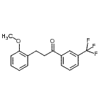 结构式 CAS# 898770-30-4, 3-(2-甲氧基苯基)-1-[3-(三氟甲基)苯基]-1-丙酮