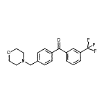 结构式 CAS# 898770-38-2, [4-(4-吗啉基甲基)苯基][3-(三氟甲基)苯基]甲酮