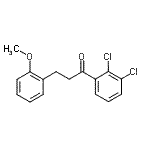 结构式 CAS# 898770-48-4, 1-(2,3-二氯苯基)-3-(2-甲氧基苯基)-1-丙酮