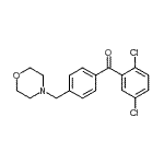 结构式 CAS# 898770-59-7, (2,5-二氯苯基)[4-(4-吗啉基甲基)苯基]甲酮