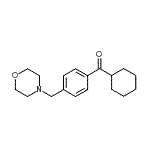 结构式 CAS# 898770-79-1, 环己基[4-(4-吗啉基甲基)苯基]甲酮