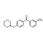 结构式 CAS# 898770-95-1, (3-甲基苯基)[4-(1-哌啶基甲基)苯基]甲酮
