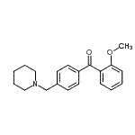 结构式 CAS# 898770-99-5, (2-甲氧基苯基)[4-(1-哌啶基甲基)苯基]甲酮
