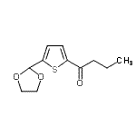 structure of CAS# 898771-84-1, 1-[5-(1,3-Dioxolan-2-yl)-2-thienyl]-1-butanone;5-(1,3-Dioxolan-2-yl)-2-thienyl propyl ketone