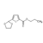 结构式 CAS# 898772-11-7, 丙基5-(1,3-二氧戊环-2-基)-2-噻吩羧酸酯