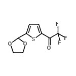 结构式 CAS# 898772-29-7, 1-[5-(1,3-二氧戊环-2-基)-2-噻吩基]-2,2,2-三氟乙烷酮