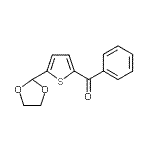 结构式 CAS# 898773-05-2, [5-(1,3-二氧戊环-2-基)-2-噻吩基](苯基)甲酮