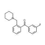 结构式 CAS# 898773-15-4, (3-氟苯基)[2-(1-哌啶基甲基)苯基]甲酮