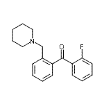 结构式 CAS# 898773-48-3, (2-氟苯基)[2-(1-哌啶基甲基)苯基]甲酮