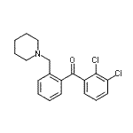 结构式 CAS# 898773-65-4, (2,3-二氯苯基)[2-(1-哌啶基甲基)苯基]甲酮