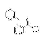 structure of CAS# 898773-85-8, Cyclobutyl[2-(1-piperidinylmethyl)phenyl]methanone;cyclobutyl 2-(piperidinomethyl)phenyl ketone