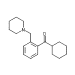 结构式 CAS# 898773-89-2, 环己基[2-(1-哌啶基甲基)苯基]甲酮