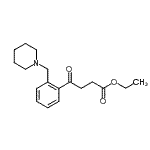 结构式 CAS# 898773-91-6, 乙基4-氧代-4-[2-(1-哌啶基甲基)苯基]丁酸酯