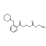 结构式 CAS# 898773-93-8, 乙基5-氧代-5-[2-(1-哌啶基甲基)苯基]戊酸酯