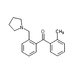 结构式 CAS# 898774-02-2, (2-甲基苯基)[2-(1-吡咯烷基甲基)苯基]甲酮