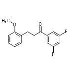结构式 CAS# 898774-16-8, 1-(3,5-二氟苯基)-3-(2-甲氧基苯基)-1-丙酮