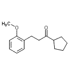 结构式 CAS# 898774-31-7, 1-环戊基-3-(2-甲氧基苯基)-1-丙酮