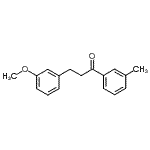 结构式 CAS# 898774-40-8, 3-(3-甲氧基苯基)-1-(3-甲基苯基)-1-丙酮