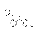 结构式 CAS# 898774-47-5, (4-溴苯基)[2-(1-吡咯烷基甲基)苯基]甲酮