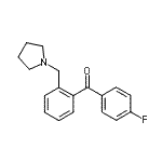 结构式 CAS# 898774-55-5, (4-氟苯基)[2-(1-吡咯烷基甲基)苯基]甲酮