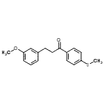 结构式 CAS# 898774-62-4, 3-(3-甲氧基苯基)-1-[4-(甲硫基)苯基]-1-丙酮