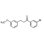 结构式 CAS# 898774-64-6, 1-(3-溴苯基)-3-(3-甲氧基苯基)-1-丙酮