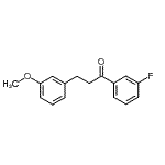 结构式 CAS# 898774-72-6, 1-(3-氟苯基)-3-(3-甲氧基苯基)-1-丙酮