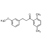 结构式 CAS# 898774-78-2, 1-(2,5-二甲基苯基)-3-(3-甲氧基苯基)-1-丙酮