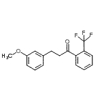结构式 CAS# 898774-96-4, 3-(3-甲氧基苯基)-1-[2-(三氟甲基)苯基]-1-丙酮