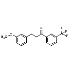 结构式 CAS# 898774-98-6, 3-(3-甲氧基苯基)-1-[3-(三氟甲基)苯基]-1-丙酮