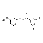 结构式 CAS# 898775-25-2, 1-(3,5-二氯苯基)-3-(3-甲氧基苯基)-1-丙酮